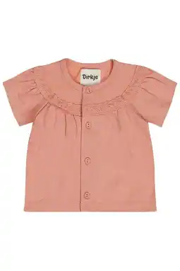 Wehkamp Dirkje gebloemde blousetop blouse lichtroze broderie aanbieding