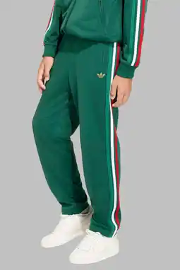 Wehkamp adidas Originals trainingsbroek Firebird groen/rood/wit aanbieding