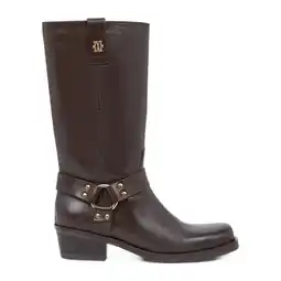 Wehkamp JOSH V Lilian leren bikerboots donkerbruin aanbieding