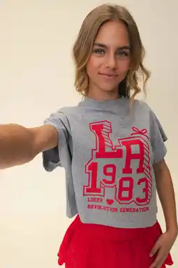 Wehkamp LOOXS 10sixteen T-shirt grijs aanbieding