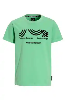 Wehkamp Me & My Monkey T-shirt met backprint groen aanbieding