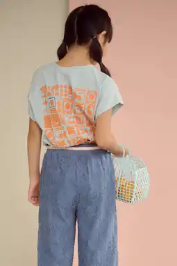 Wehkamp NONO T-shirt met backprint lichtblauw aanbieding