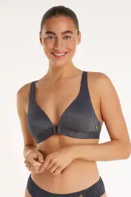 Wehkamp ten Cate Beach TC WOW voorgevormde bikinitop met lurex donkerblauw aanbieding