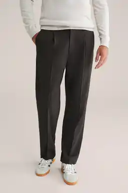 Wehkamp WE Fashion loose pantalon donkerbruin aanbieding