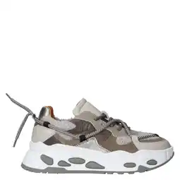 Wehkamp DWRS Saturnus teddy chunky suède sneakers grijs aanbieding