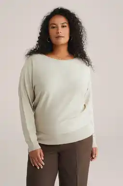 Wehkamp WE Fashion Curve pullover beige aanbieding
