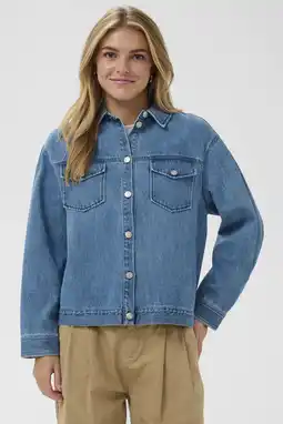 Wehkamp Saint Tropez spijkerjas medium blue denim aanbieding