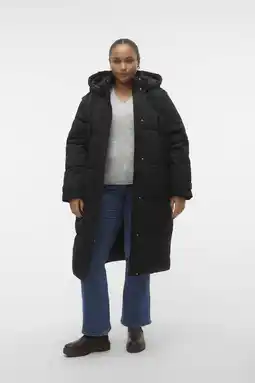 Wehkamp VERO MODA CURVE gewatteerde jas zwart aanbieding
