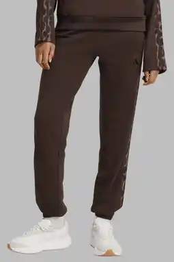 Wehkamp adidas Sportswear joggingbroek bruin/panterprint aanbieding