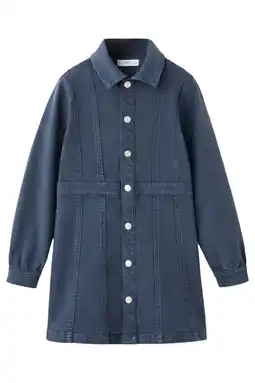 Wehkamp Mango Kids denim spijkerjurk dark blue denim aanbieding