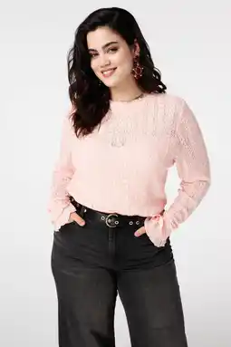 Wehkamp MS Mode kanten top zalm aanbieding