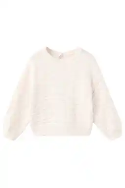 Wehkamp Mango Kids trui beige gebreid aanbieding