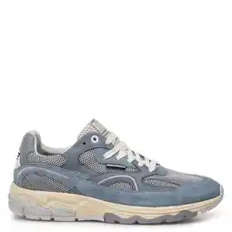 Wehkamp Floris van Bommel De Rezer 01.22 suède sneakers lichtblauw aanbieding