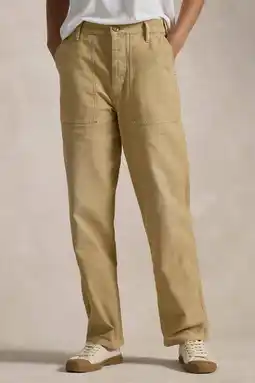 Wehkamp Polo Ralph Lauren wide leg jeans beige aanbieding