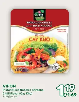 Amazing Oriëntal Vifon Instant Rice Noodles Sriracha Chilli Flavor aanbieding