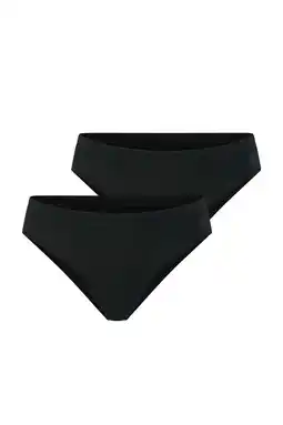 Wehkamp Bamigo high leg slip Ava met bamboe (set van 2) zwart aanbieding