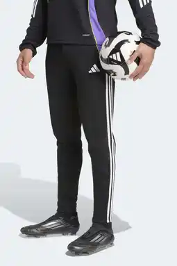 Wehkamp adidas Performance Senior trainingsbroek Tiro 24 zwart/paars aanbieding