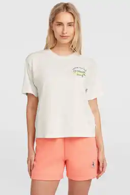 Wehkamp O'Neill T-shirt met backprint ecru aanbieding