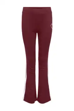 Wehkamp KIDS ONLY GIRL flared broek donkerrood aanbieding