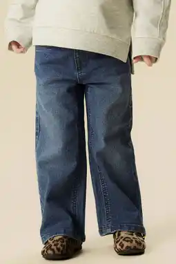Wehkamp NAME IT MINI wide leg jeans medium blue denim aanbieding