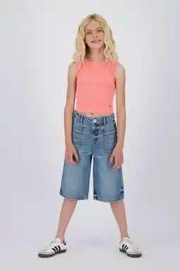 Wehkamp Vingino denim bermuda Blue vintage aanbieding