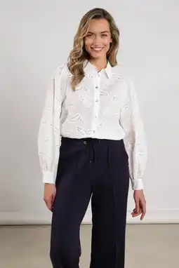 Wehkamp NUKUS blouse ecru met pailletten aanbieding
