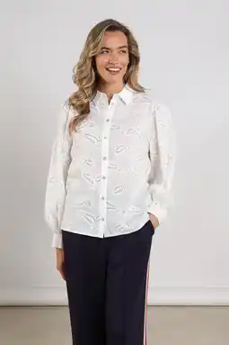 Wehkamp NUKUS blouse ecru met pailletten aanbieding