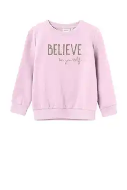 Wehkamp NAME IT MINI sweater lichtroze aanbieding