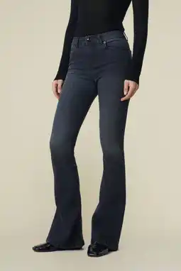 Wehkamp Lois highwaist flared jeans black denim aanbieding