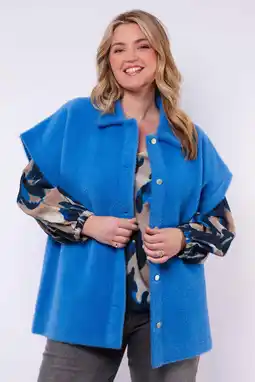 Wehkamp Exxcellent gilet blauw aanbieding