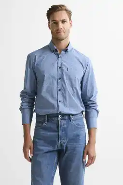 Wehkamp State of Art regular casual overhemd blauw aanbieding