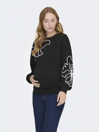 Wehkamp ONLY MATERNITY zwangerschaps sweater zwart aanbieding