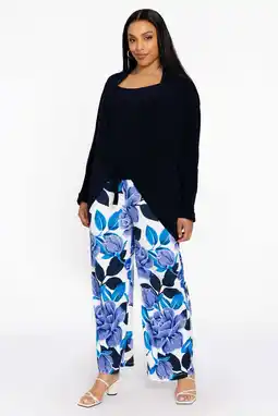 Wehkamp YOEK straight regularwaist broek blauw aanbieding