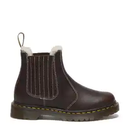Wehkamp Dr. Martens 2976 Leonore II gevoerde leren chelsea boots Dark Brown Grizzly aanbieding