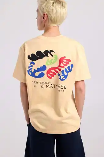 Wehkamp America Today T-shirt met backprint lichtgeel aanbieding