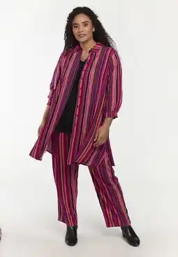 Wehkamp STUDIO gestreepte blouse roze aanbieding