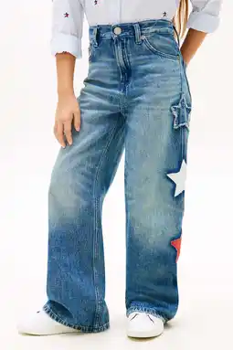 Wehkamp Tommy Hilfiger MABEL STAR highwaist wide leg jeans medium blue denim aanbieding