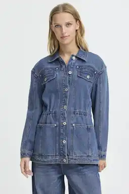 Wehkamp ICHI spijkerjas medium blue denim aanbieding