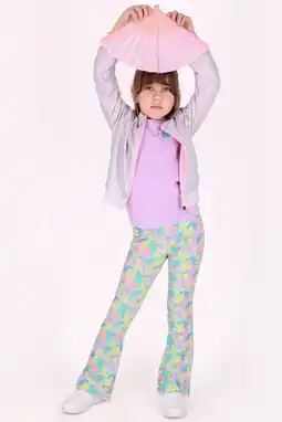 Wehkamp B.Nosy slim gebloemde legging lila aanbieding
