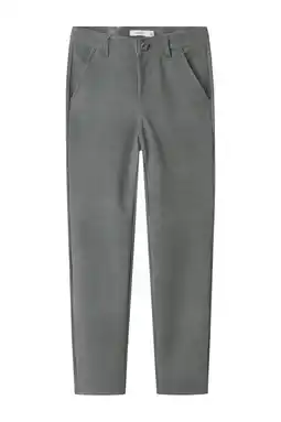 Wehkamp NAME IT KIDS slim casual broek grijs melange aanbieding
