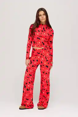 Wehkamp HARPER & YVE wide leg highwaist broek rood aanbieding