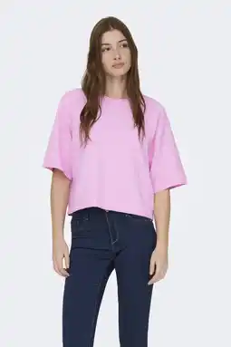 Wehkamp ONLY trui roze gebreid aanbieding