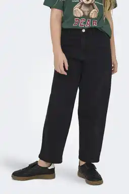 Wehkamp KIDS ONLY GIRL baggy jeans black denim aanbieding