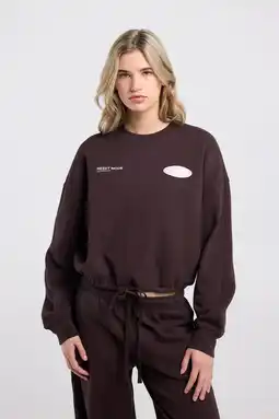 Wehkamp America Today sweater donkerbruin aanbieding
