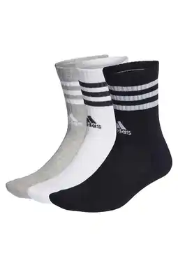 Wehkamp adidas Performance sokken - grijs/wit/zwart (set van 3) aanbieding