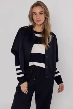 Wehkamp Poools jasje donkerblauw aanbieding