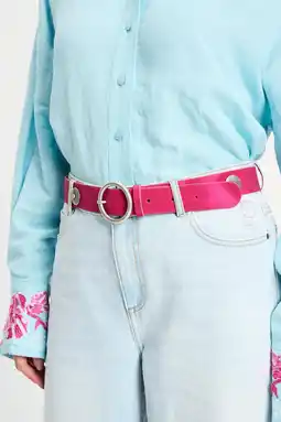 Wehkamp POM Amsterdam leren riem roze aanbieding
