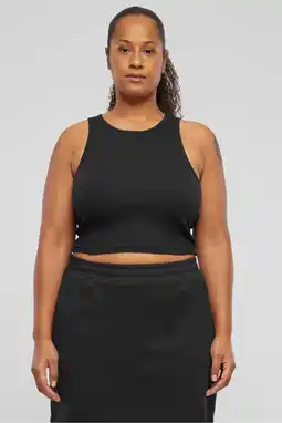 Wehkamp Urban Classics Curvy crop top zwart aanbieding