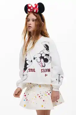 Wehkamp Desigual Mickey Mouse sweater ecru aanbieding