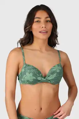 Wehkamp Brunotti voorgevormde beugel bikinitop Stefana groen aanbieding